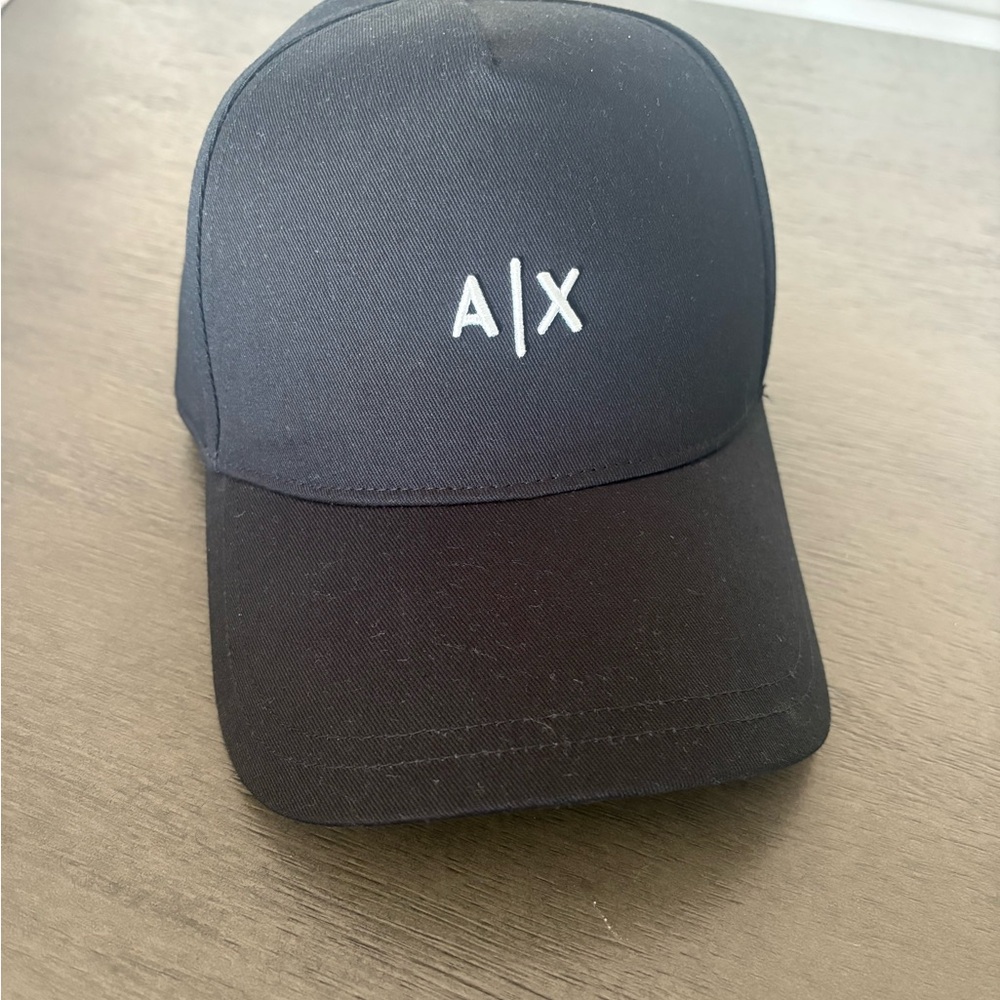 Armani Exchange Black Visor Cap
